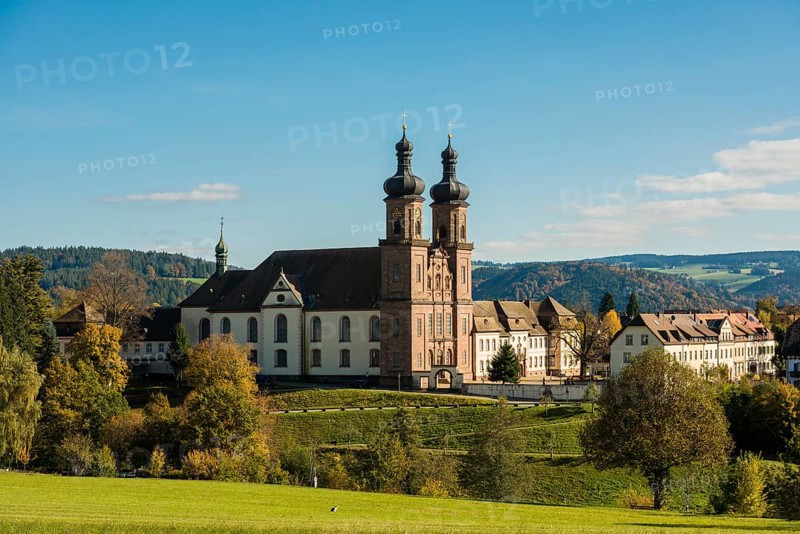 Baroque monastery church, St. Peter, Southern Black Forest, Black Forest, Baden-Württemberg, Germany