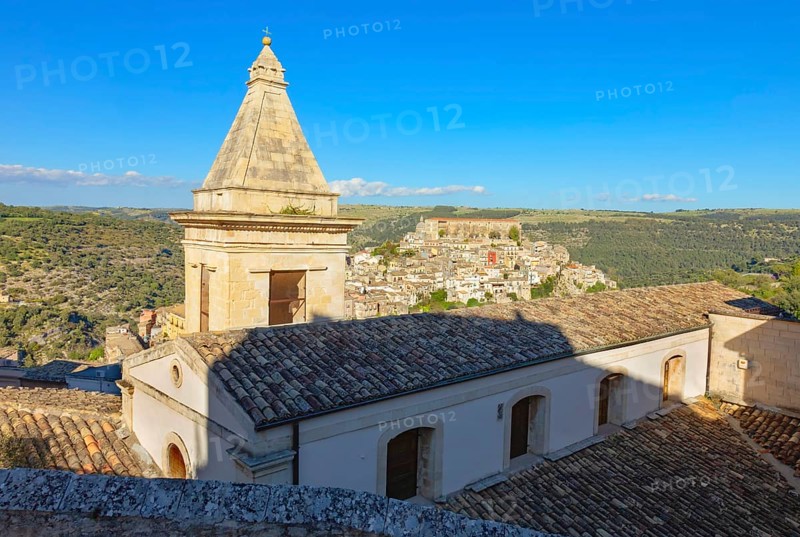 Ragusa Ibla view from Santa Maria delle scale church, Ragusa Ibla, Ragusa province, Sicily, Italy