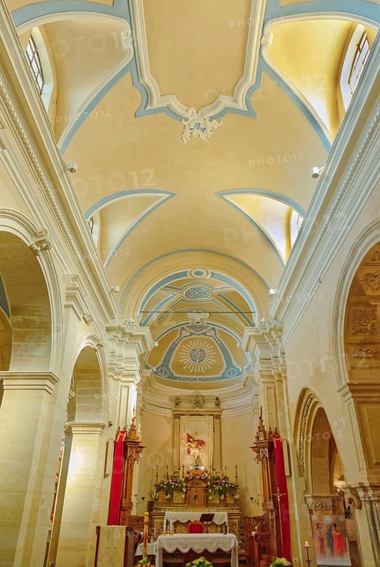Santa Maria delle scale church interior, Ragusa Ibla, Ragusa province, Sicily, Italy