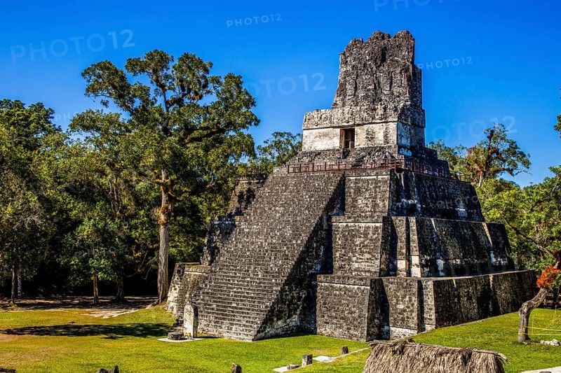 Temple 2, Temple of Masks, Tikal, largest Mayan ceremonial complex