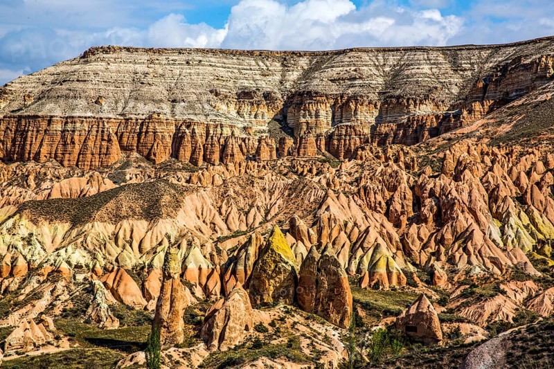 Red Gorge rock galleries, fantastic tuff rock formations, Cappadocia, Turkey