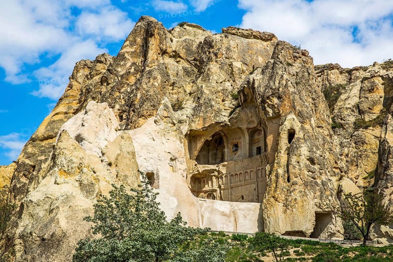 Churches and monasteries, Göreme open-air museum, fantastic tuff rock formations, Cappadocia, Turkey