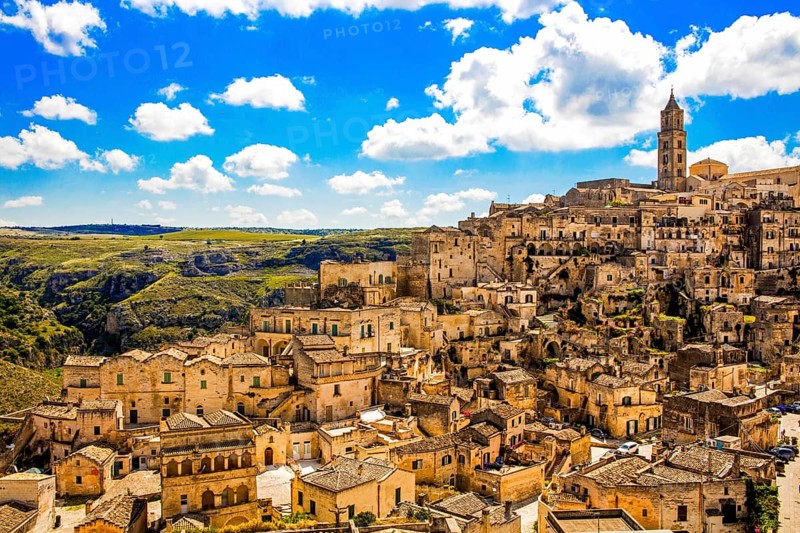 Matera with cathedral, Puglia