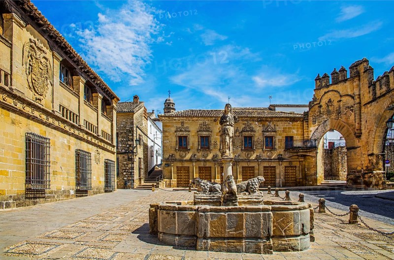 Lion Fountain in Plaza del Populo, Baeza