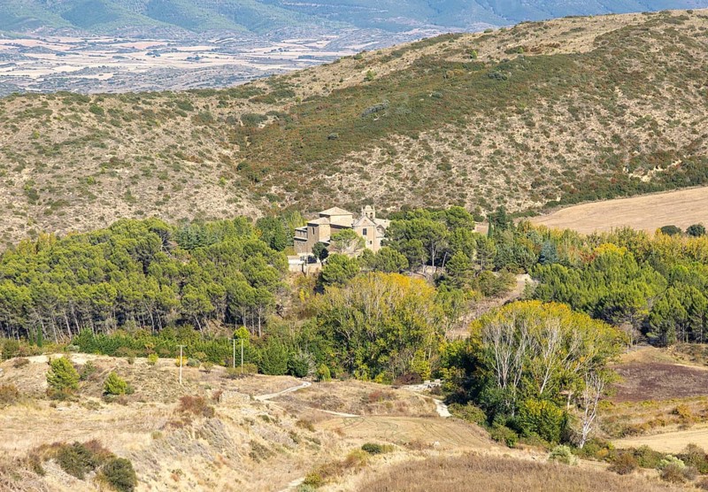 Sanctuary of Nuestra Señora de Valentuñana monastery, Sos del Rey Catolico, Cinco Villas district, Zaragoza province, Aragon, Spain