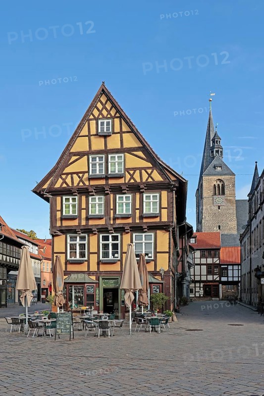 Market square, Quedlinburg, Saxony-Anhalt, Germany, World Heritage Site, UNESCO