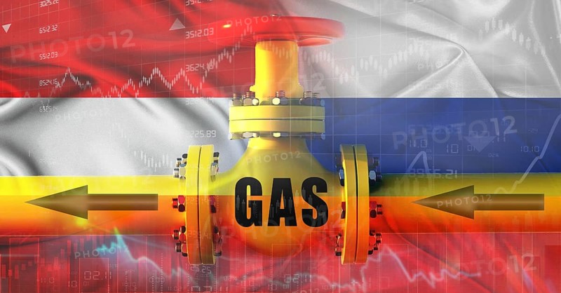 Russian gas export pipeline to Austria. Gas exports from Russia to Austria on financial chart