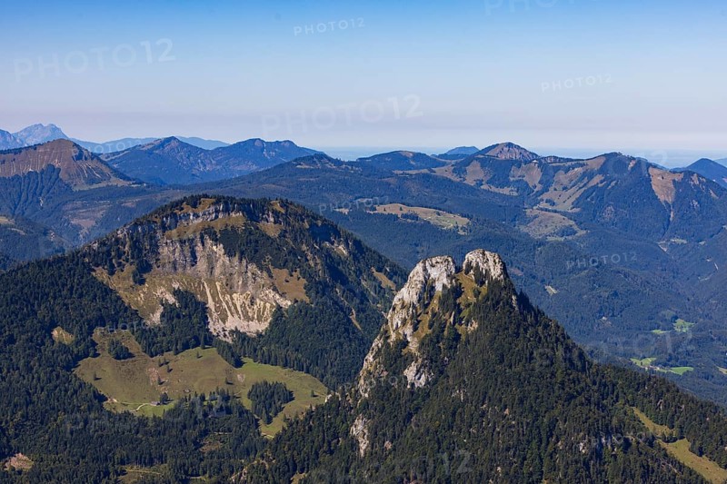 View from Rettenkogel to Sparber and Bleckwand, Postalm, Osterhorn Group, Salzkammergut, Province of Salzburg, Austria