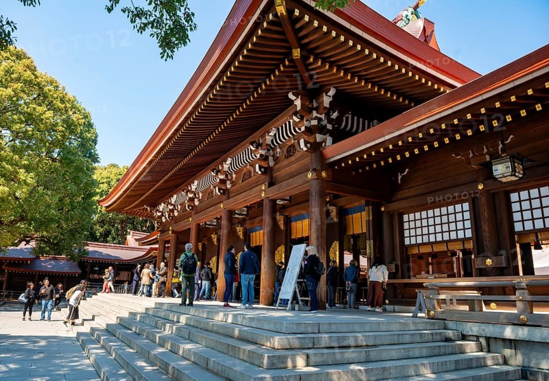 Meiji Jingu Building, Meiji Shrine, Shinto Shrine, Yoyogi Park, Shibuya, Tokyo