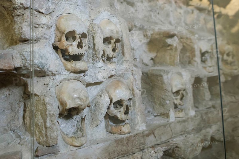 Skull in the Skull Tower or Cele Kula, Niš, Serbia