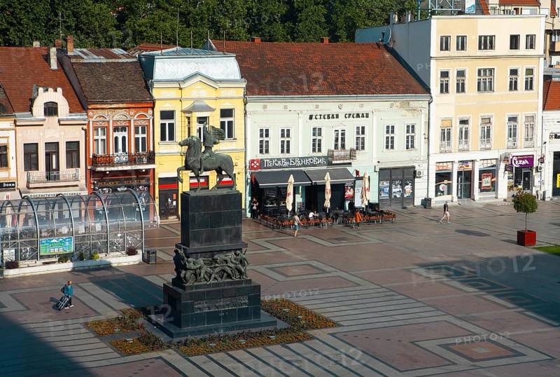 View of King Milan Square, Old Town, Niš, Serbia