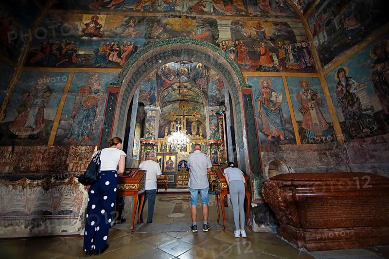 Frescoes in Krusedol monastery, interior view, Krušedol Prnjavor, Vojvodina Province, Serbia