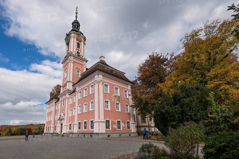 Birnau pilgrimage church, exterior view, Uhldingen-Mühlhofen am Lake Constance, Baden-Württemberg, Germany