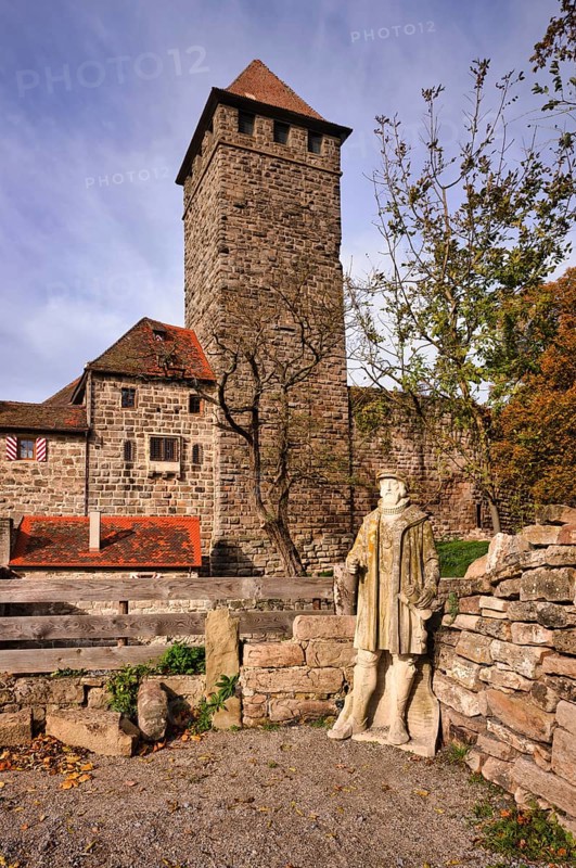 Keep, tower, Lichtenberg Castle, Oberstenfeld, Bottwartal, Löwensteiner Mountains, Baden-Württemberg, Germany
