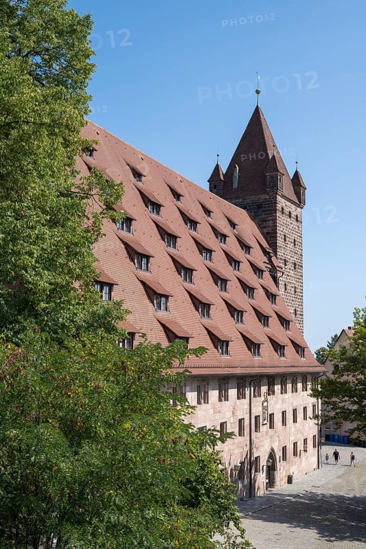 Youth hostel, formerly Kaiserstallung, Kaiserburg, Nürnberger Burg, Nuremberg, Middle Franconia, Franconia, Bavaria, Germany