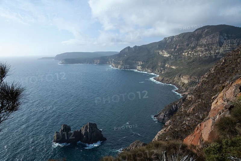 View of Shipstern Bluff. Cape Raoul, Tasman Peninsula, Tasmania, Australia