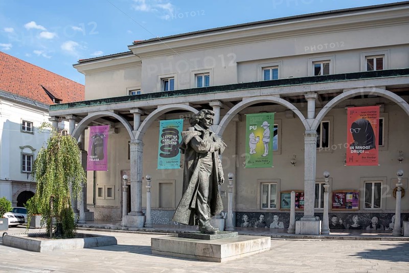 France Prešeren Memorial, Slovenian National Poet, Kranj, Upper Carniola, Slovenia
