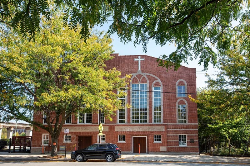 Chicago, Illinois - The Roberts Temple Church of God in Christ, part of the Emmett Till and Mamie Till-Mobley National Monumennt. In 1955, 14-year-old Emmett Till's open casket funeral was held here after he was brutally beaten and murdered by white racists during a visit to Mississippi