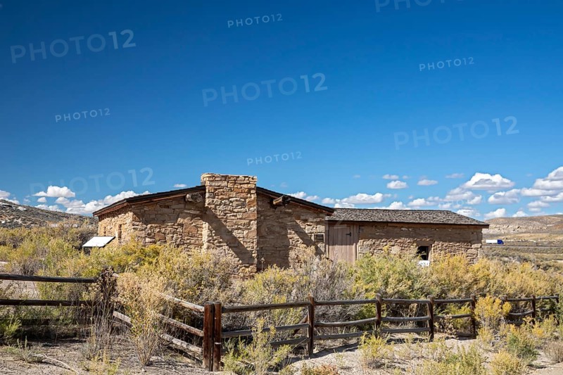 Rock Springs, Wyoming - The Point of Rocks Stagecoach Station, built in 1862 on the Overland Trail. The station was operated by the Overland Stage Company and later by Wells Fargo