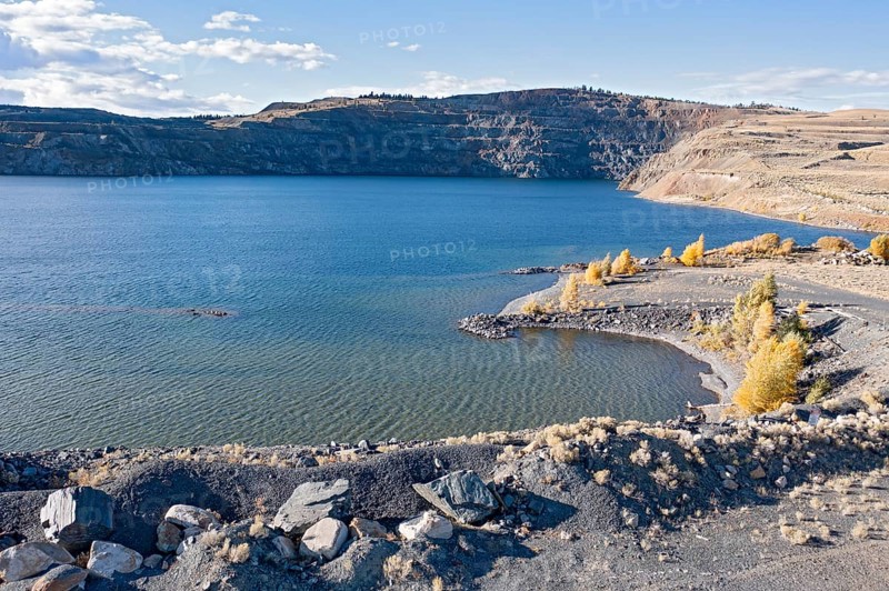 Atlantic City, Wyoming - A former U.S. Steel open pit iron ore mine, which operated from 1962 to 1983. The J.R. Simplot Company now owns the mine's mineral rights