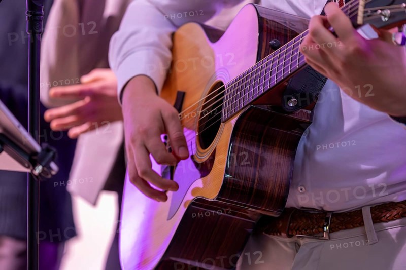 Musician playing the guitar