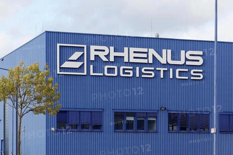 Rhenus Logistics, warehouse logo, logistics service provider, logo port, Port of Duisburg, Duisburg-Rheinhausen, North Rhine-Westphalia, Germany