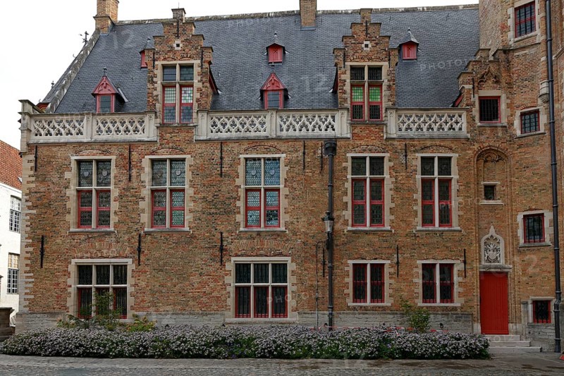 Gruuthusemuseum in the historic old town of Bruges, side wing, UNESCO World Heritage Site, Flanders, Belgium