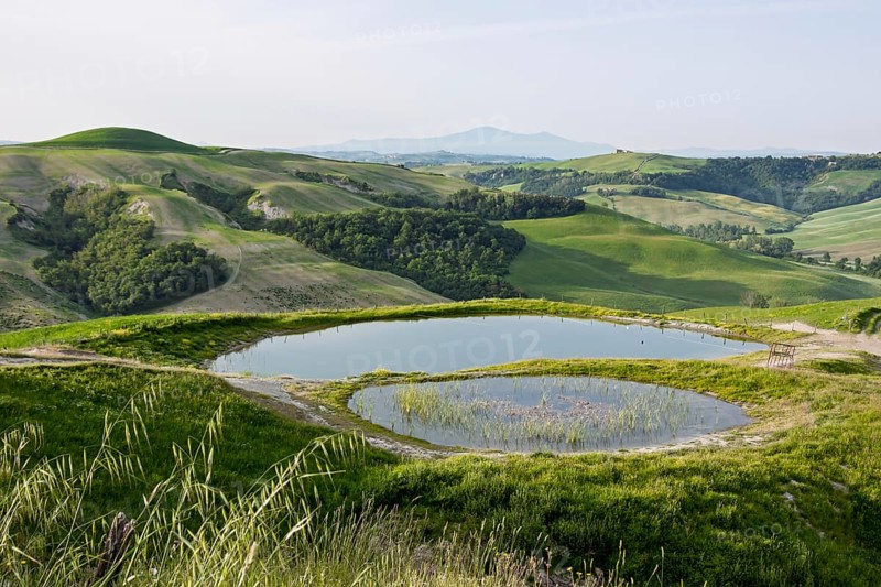 Landscape in Crete Senesi, Tuscany, Italy
