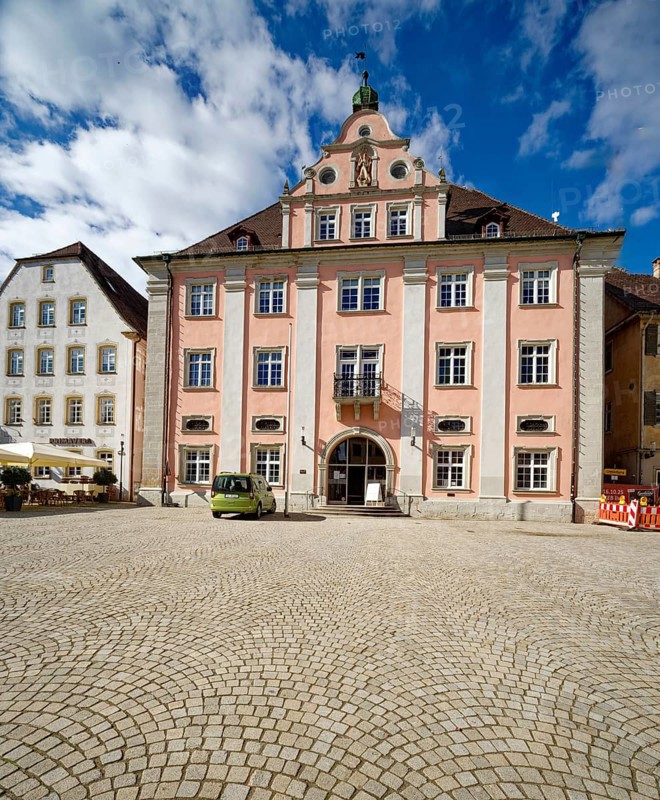 Town Hall, Baroque Building, Rottenburg am Neckar, Baden-Württemberg, Germany