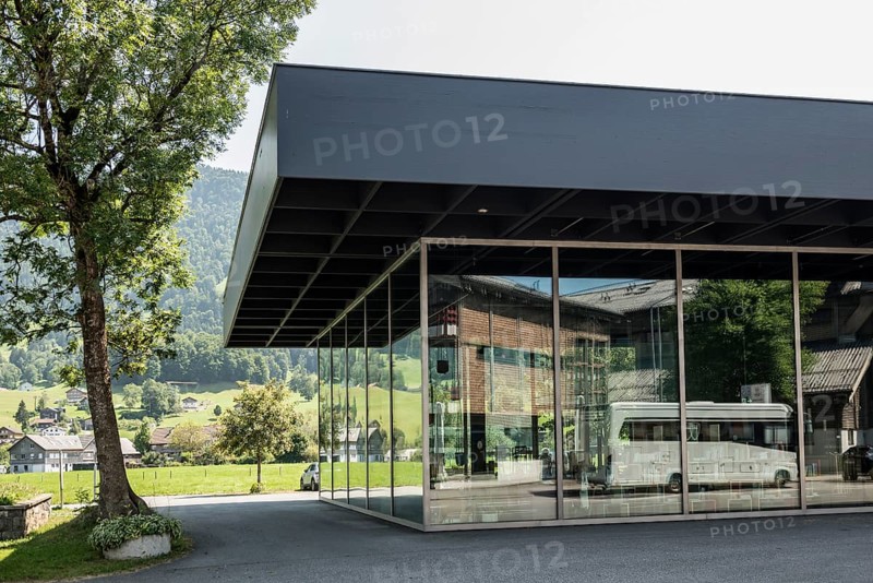 Werkraum Bregenzerwald, architect Peter Zumthor, Andelsbuch, Bregenzerwald, Vorarlberg, Alps, Austria