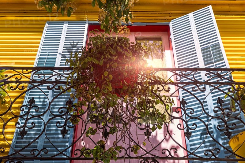 Argentina, colorful buildings of El Caminito, a popular tourist destination in Buenos Aires
