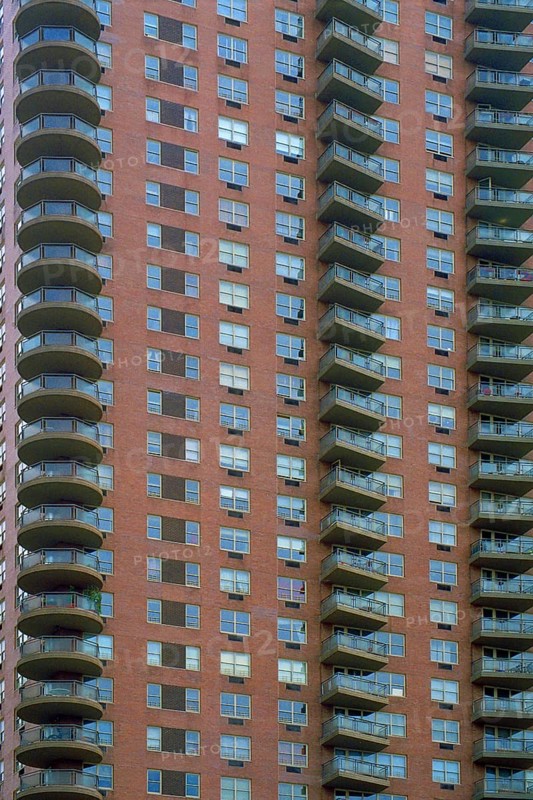 Skyscraper with apartments for rent, New York City, USA