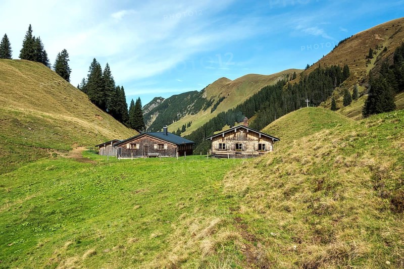 Hintere Einödsberg-Alpe, Einödsbach, Oberstdorf, Oberallgäu, Allgäu, Bavaria Germany