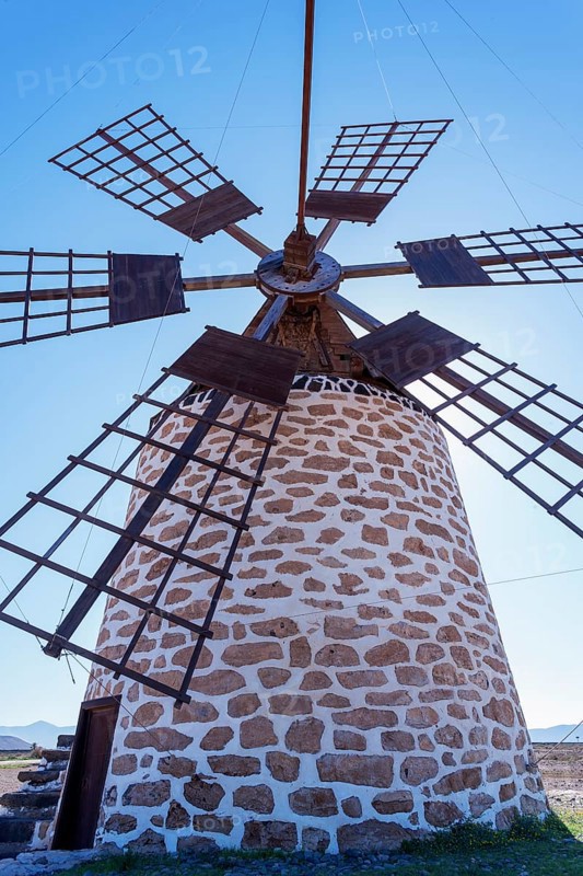 Traditional windmill, Fuerteventura, Canary Islands, Spain