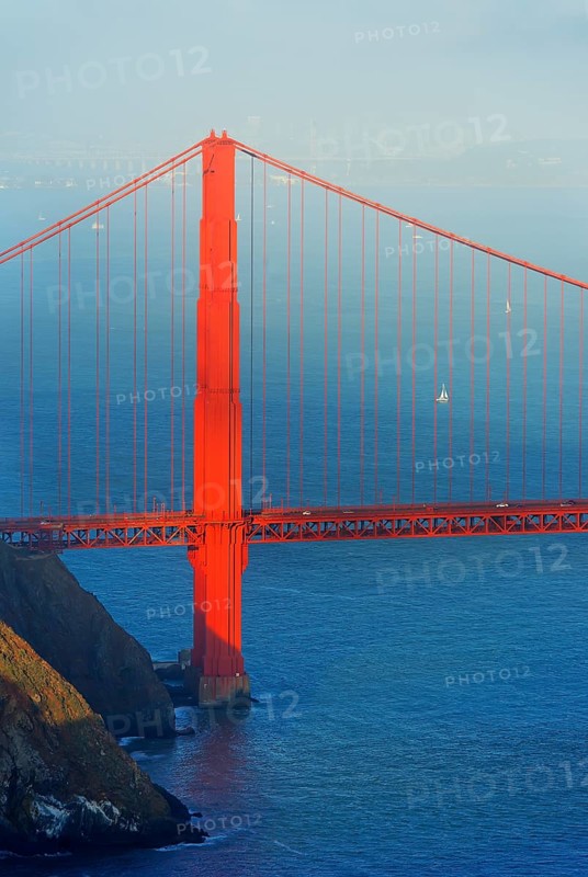 View of Golden Gate Bridge, San Francisco, California, USA