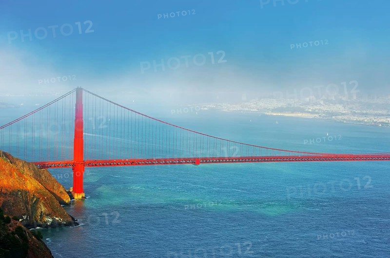 View of Golden Gate Bridge, San Francisco, California, USA