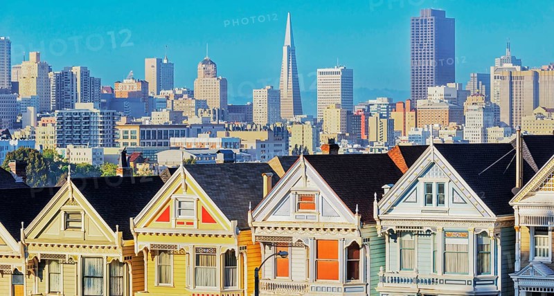 The Painted Ladies, Alamo Square, San Francisco, California, USA