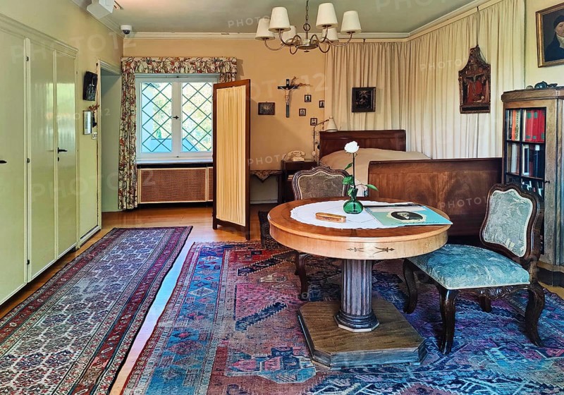 Konrad Adenauer's home, death room, Stiftung Bundeskanzler-Adenauer-Haus, Rhöndorf, Bad Honnef, North Rhine-Westphalia, Germany