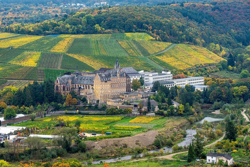 Kalvarienberg Abbey, former monastery, now high school and secondary school and boarding school, near Ahrweiler, Rhineland-Palatinate