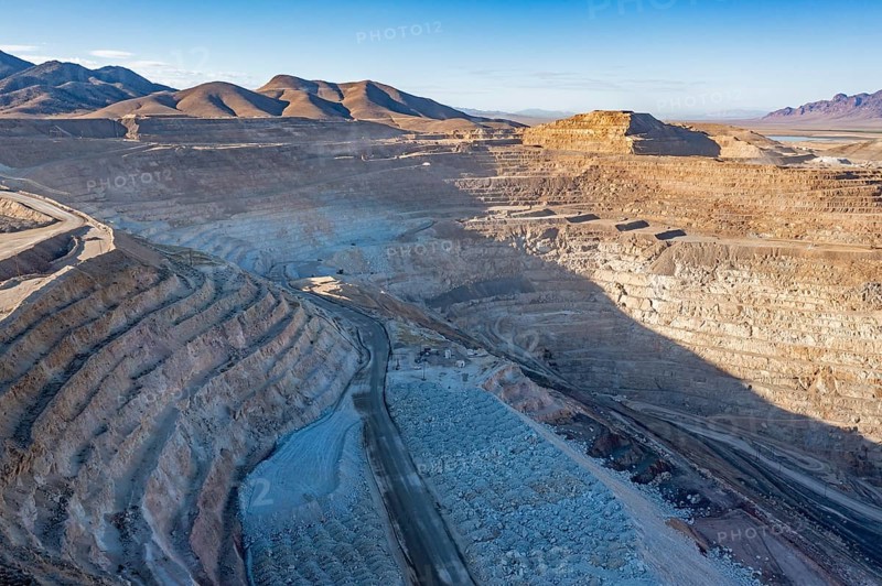 Round Mountain, Nevada - The Round Mountain Gold Mine, an open pit mine operated by Kinross Gold