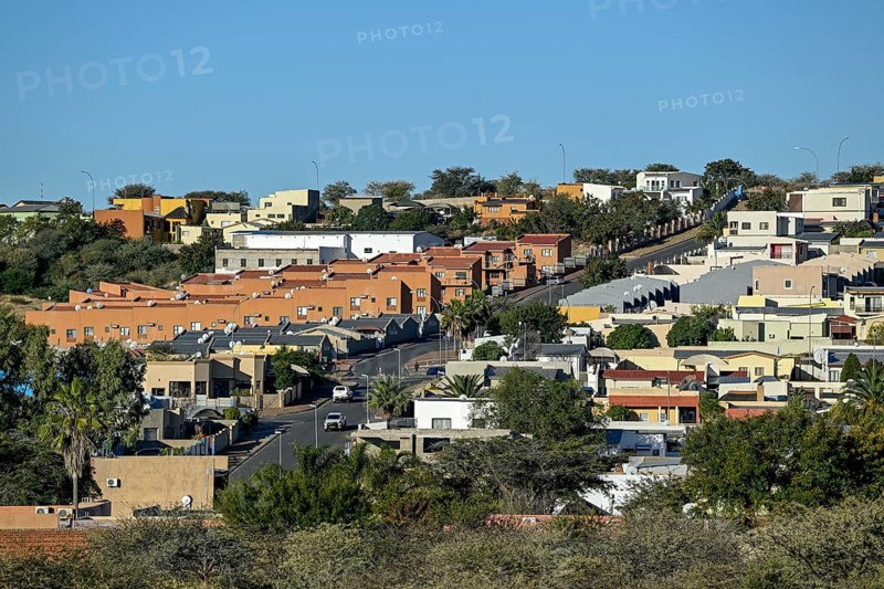 New residential buildings in Pioneer Park district, residential building, Windhoek, Khomas region, Namibia