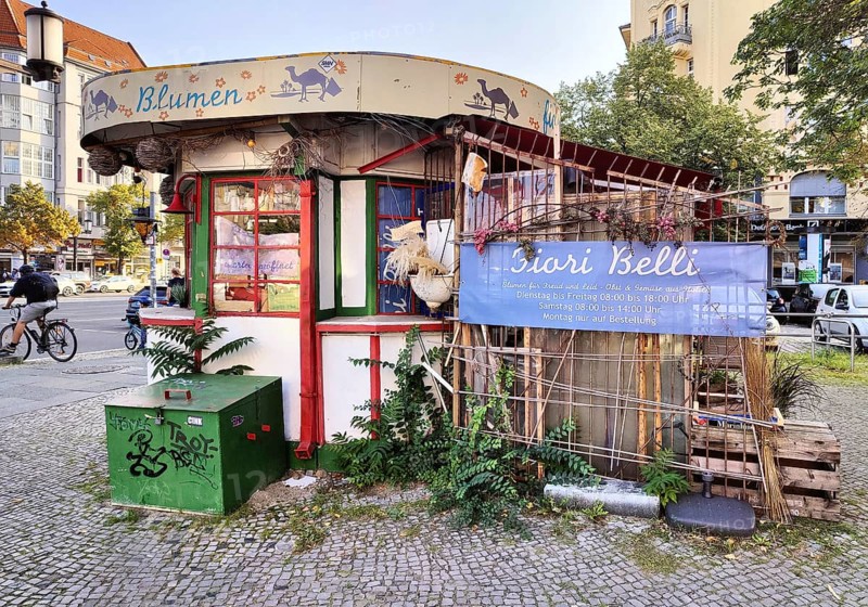 Unusual flower shop, Charlottenburg, Berlin, Germany