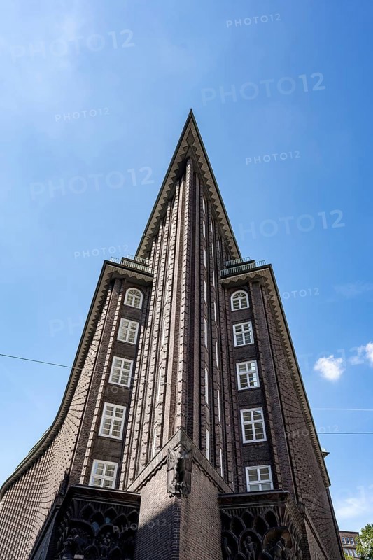 Chile House, former office building, brick expressionism, architect Fritz Höger, UNESCO World Heritage Site, Hamburg, Germany
