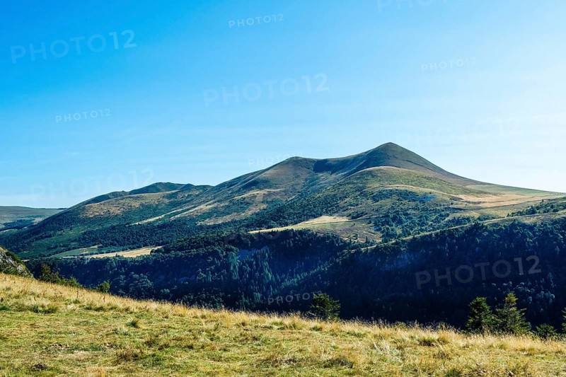 Auvergne Volcanoes Regional Park. The Monts Dore . Puy de Dome. Auvergne Rhone Alpes. France