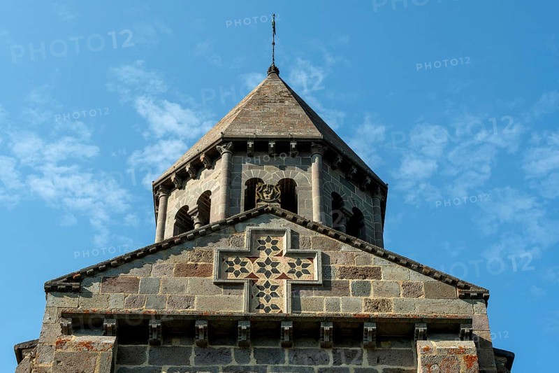 Notre-Dame-du-Mont-Cornadore de Saint-Nectaire, Romanesque church of Saint Nectaire, Puy de Dome, Auvergne Rhone Alpes, France