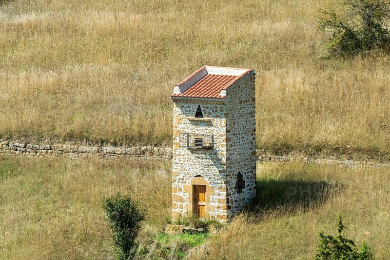 Dovecote in Limagne plain, Puy de Dome department, Auvergne Rhone Alpes, France