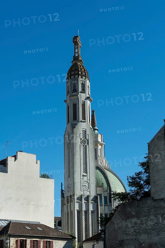 Vichy, listed as World Heritage by UNESCO. Saint-Blaise church, Allier, Auvergne-Rhone-Alpes, France
