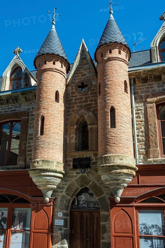 Vichy city. House of Albert Londres famous journalist, Allier department, Auvergne-Rhone-Alpes, France