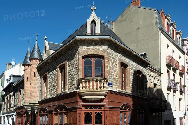 Vichy city. House of Albert Londres famous journalist, Allier department, Auvergne-Rhone-Alpes, France