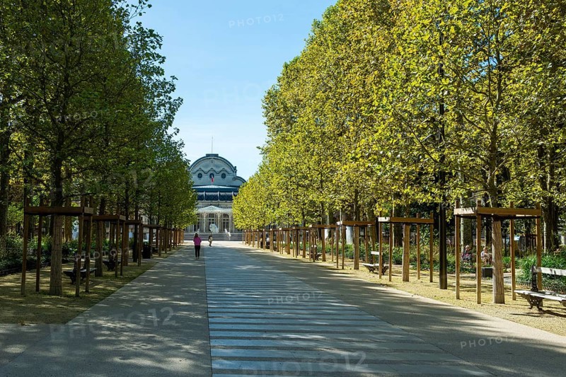 Vichy, listed as World Heritage by UNESCO. The Source Park. Allier. Auvergne Rhone Alpes. France